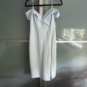 Sky blue cocktail dress
